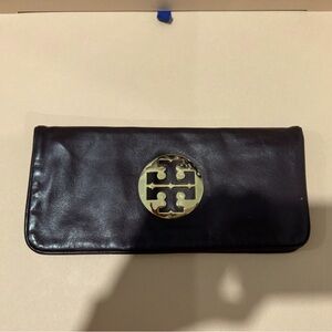 Tory Burch Brown Leather Clutch